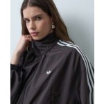 adidas Originals Blousy Oversized Firebird track top in night brown