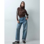 adidas Originals Firebird polka dot track top in brown