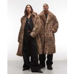 Reclaimed Vintage unisex faux fur maxi coat in soft tiger print