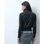 adidas Originals Firebird polka dot track top in black
