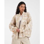 Nike Athlete Collections print jacket in beige
