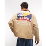 Reclaimed Vintage unisex retro jacket with contrast cord collar in ecru