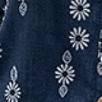 Linhara Ladies' Casual Bohemian-Style Printed Vacation Top, A Relaxed And Fashionable V-Neck Short-Sleeve Bl