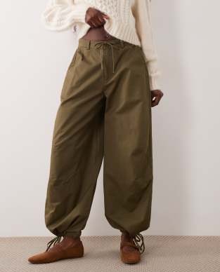 Brave Soul balloon pants in khaki