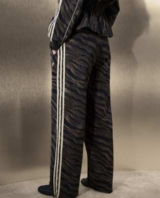 adidas Originals x ASOS track pants in brown zebra print