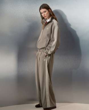 adidas Originals x ASOS tailored track pants in beige heather