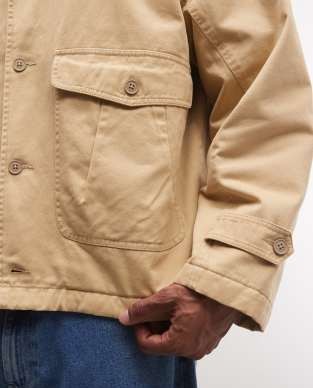 Reclaimed Vintage unisex retro jacket with contrast cord collar in ecru